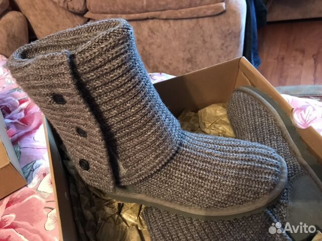 Угги Ugg classic cardy grey Угги Ugg classic cardy grey