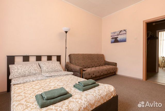 

1-к. квартира, 38 м², 2 кровати
