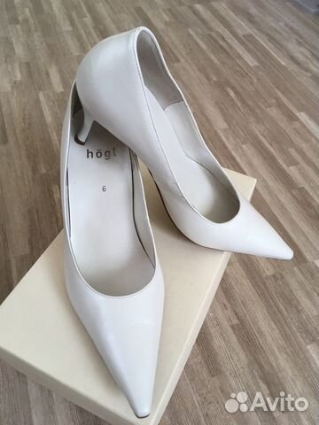 Белые туфли / свадебные туфли Hogl