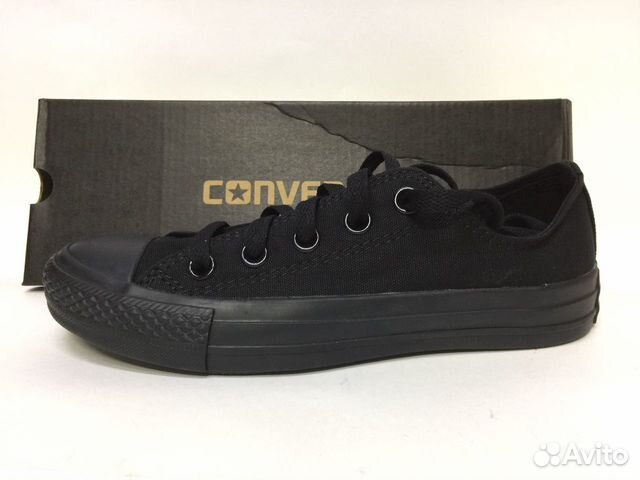 Кеды Converse All Black Low мужские и женские Кеды Converse All Black Low мужские и женские
