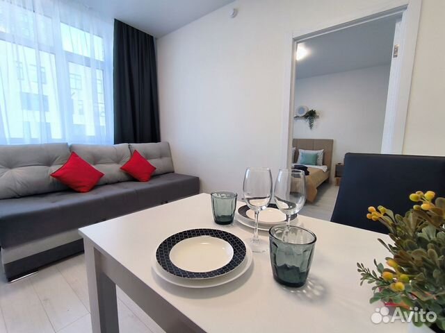 

1-к. квартира, 32 м², 2 кровати