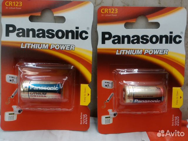 Батарейка Panasonic CR123 Lithium 3V Батарейка Panasonic CR123 Lithium 3V