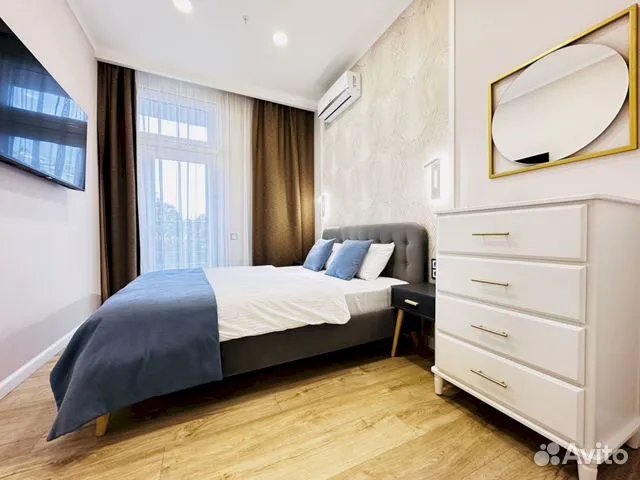 

1-к. квартира в апарт-отеле, 52 м², 2 кровати