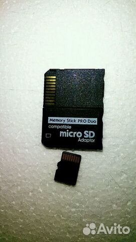 PSP Memory stick pro duo - micro SD переходник