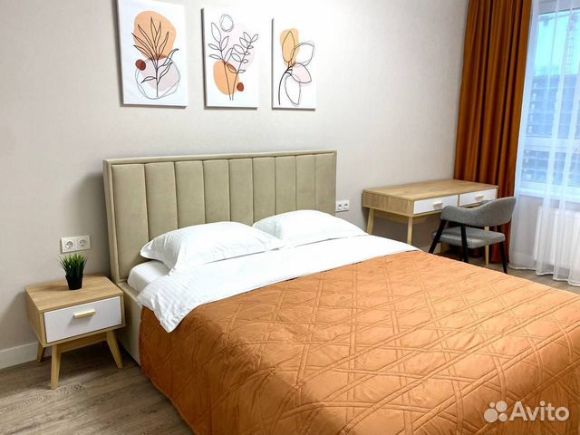 

1-к. квартира, 58 м², 2 кровати