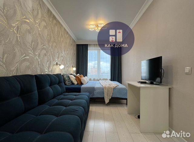 

1-к. квартира, 44 м², 2 кровати