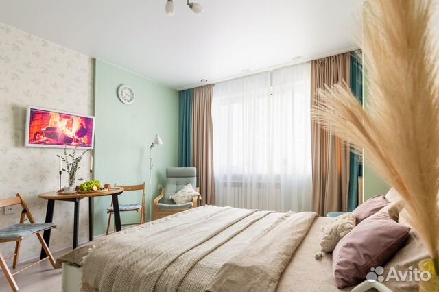 

Квартира-студия, 30 м², 2 кровати