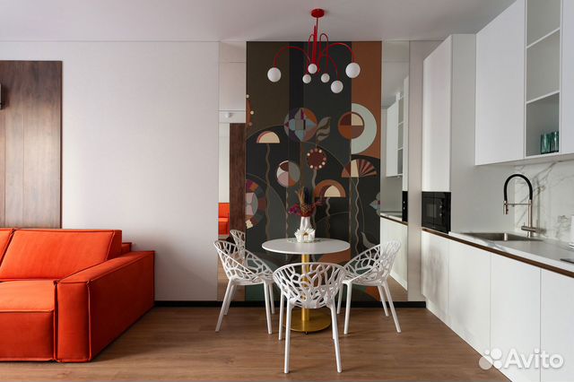 

1-к. квартира, 41,1 м², 2 кровати