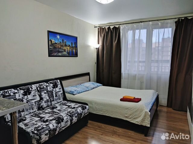 

Квартира-студия, 30 м², 2 кровати