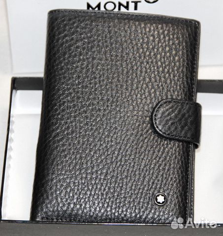 Кожаное портмоне Montblanc авто-деньги-паспорт Кожаное портмоне Montblanc авто-деньги-паспорт