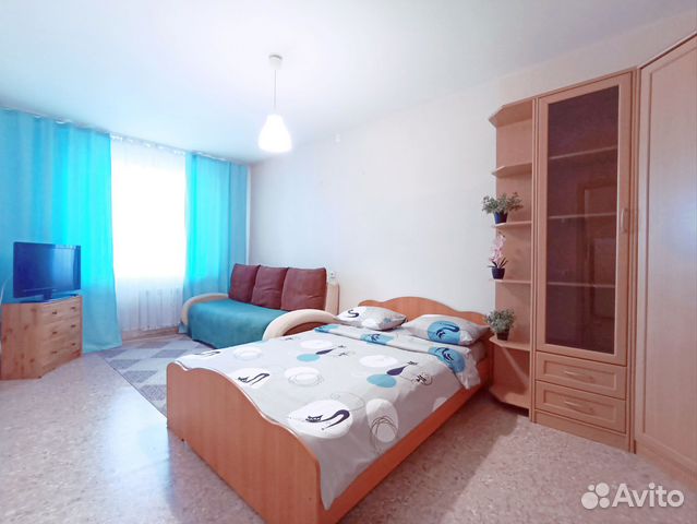 

1-к. квартира, 40 м², 2 кровати