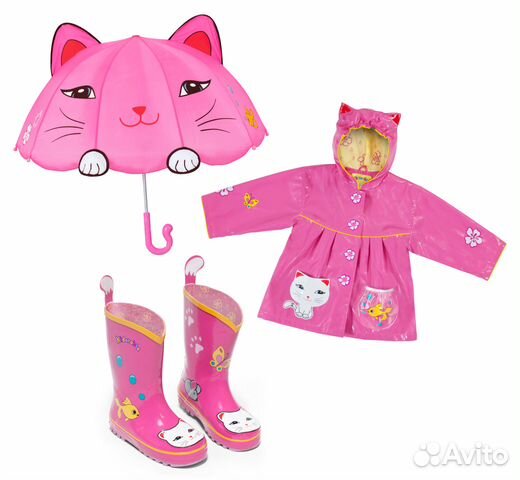 Детский Плащ-дождевик Kidorable Счастливая Кошечка