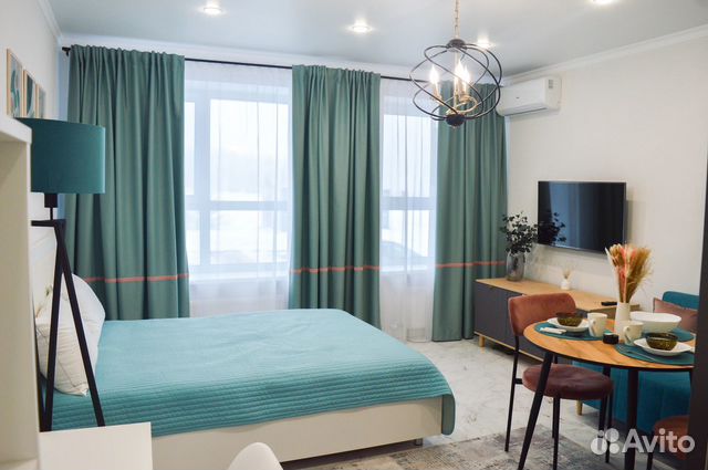 

Квартира-студия, 30 м², 2 кровати