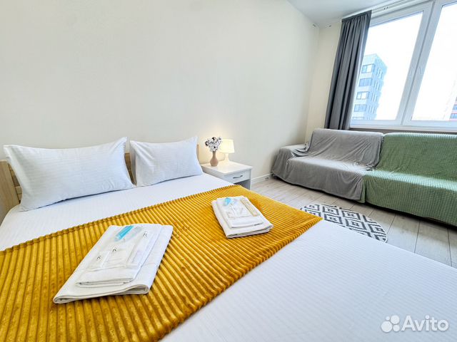 

1-к. квартира, 41 м², 2 кровати