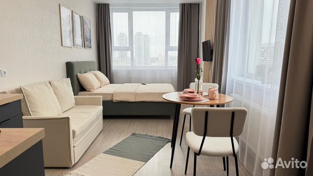 

Квартира-студия, 30 м², 2 кровати