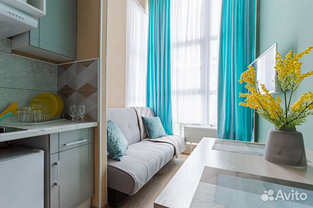 

Квартира-студия, 40 м², 2 кровати