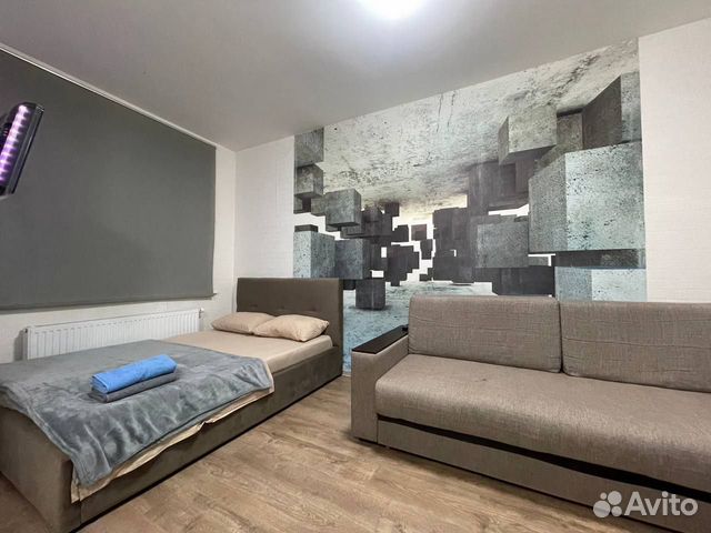 

Квартира-студия, 35 м², 2 кровати