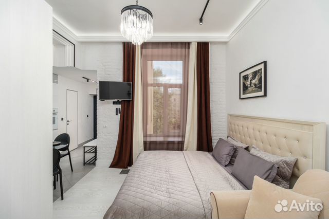 

Квартира-студия, 28 м², 2 кровати