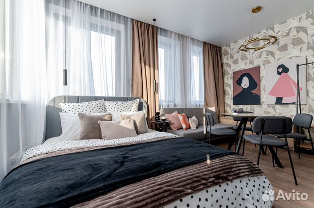 

Квартира-студия, 25 м², 2 кровати