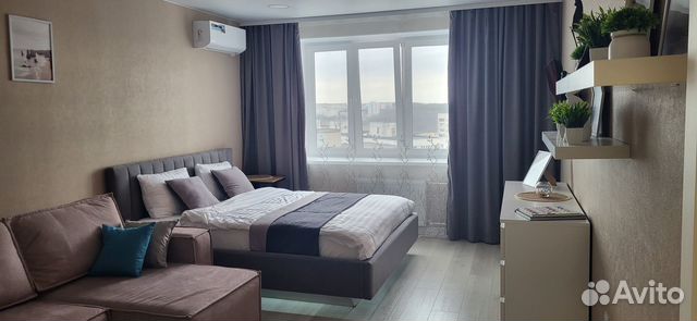 

1-к. квартира, 45 м², 2 кровати