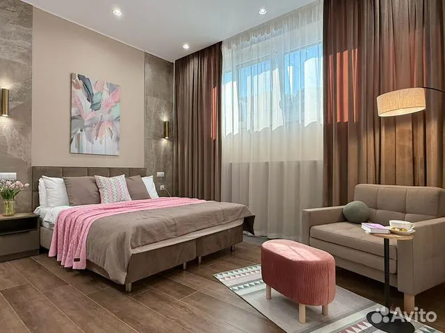 

Квартира-студия, 27 м², 2 кровати