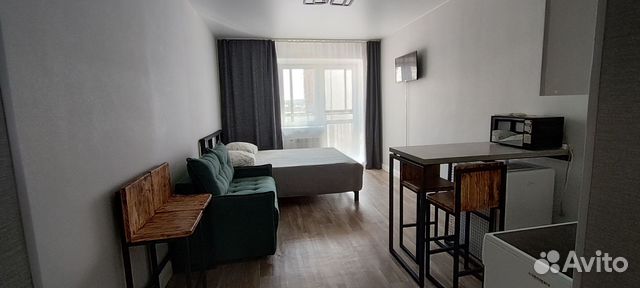

Квартира-студия, 28 м², 2 кровати
