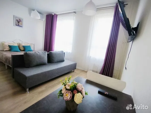 

Квартира-студия, 25 м², 2 кровати