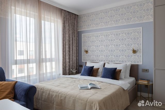 

Квартира-студия, 35 м², 2 кровати