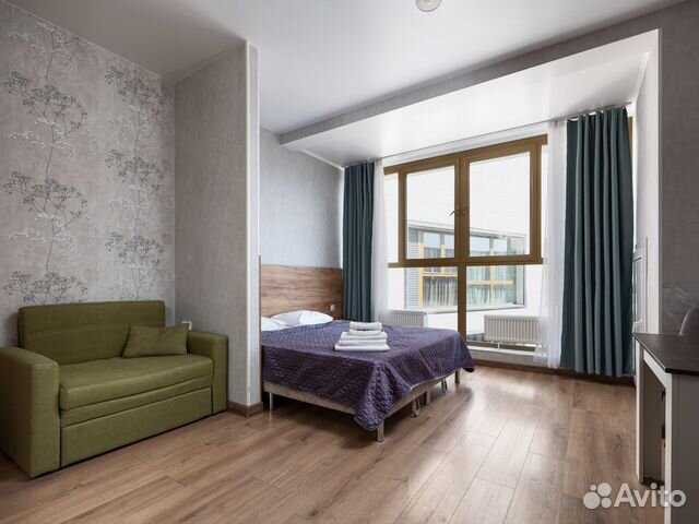 

Квартира-студия, 24 м², 2 кровати
