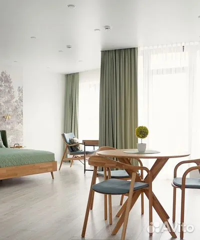 

Квартира-студия, 50 м², 2 кровати