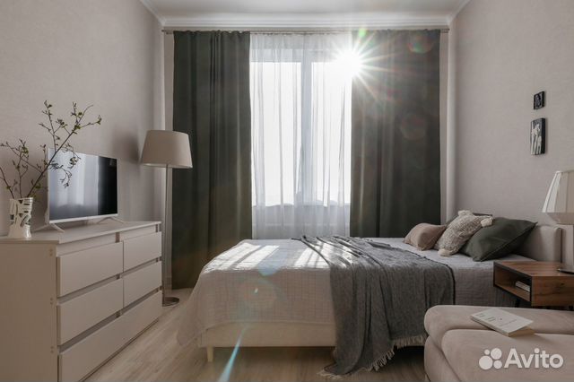 

1-к. квартира, 34 м², 2 кровати