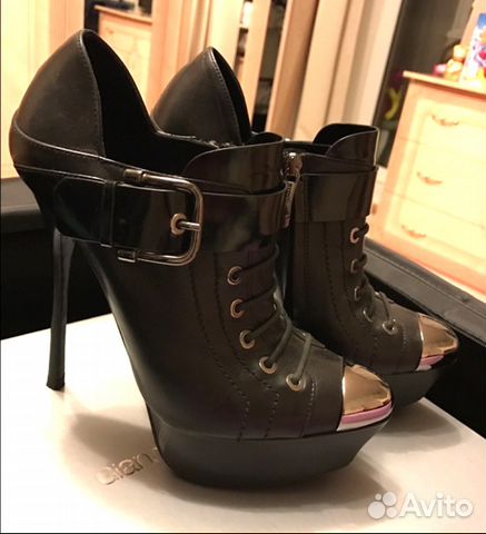 Ботильоны Gianmarco Lorenzi Оригинал Кожа 36 разме Ботильоны Gianmarco Lorenzi Оригинал Кожа 36 разме