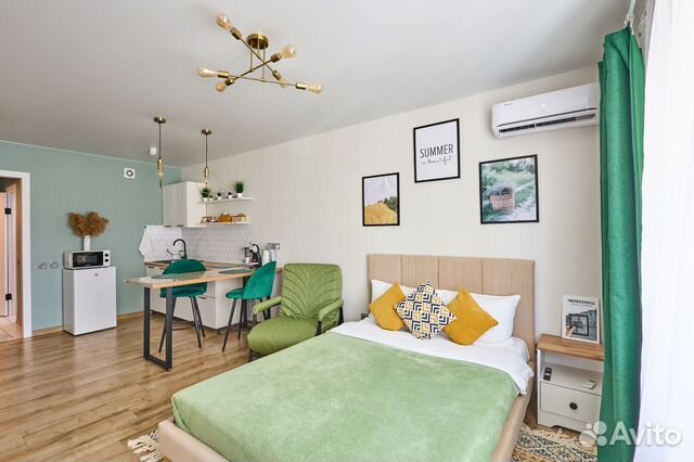 

Квартира-студия, 28 м², 2 кровати