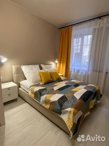 

1-к. квартира, 44 м², 2 кровати
