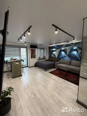 

Квартира-студия, 45 м², 2 кровати