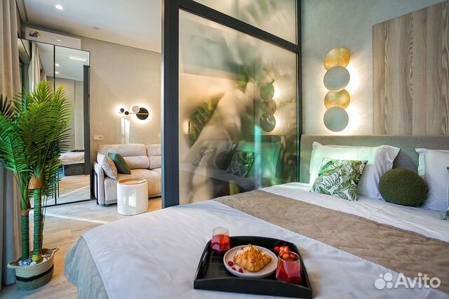 

Квартира-студия, 30 м², 2 кровати