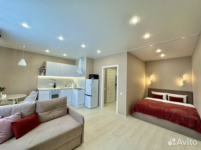 

Квартира-студия, 35 м², 2 кровати