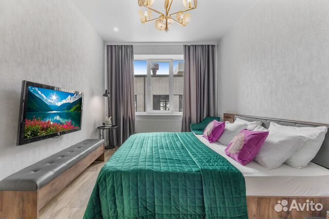 

1-к. квартира, 45 м², 2 кровати