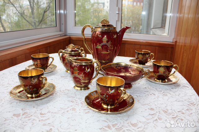 Старинный английский фарфоровый сервиз 1930-х гг Старинный английский фарфоровый сервиз 1930-х гг