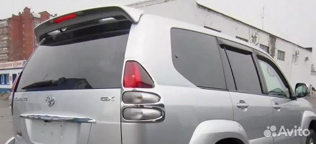Спойлер Toyota Prado J120 со стоп-сигналом Спойлер Toyota Prado J120 со стоп-сигналом