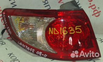 Фонарь задний Hyundai Santa Fe CM левый Фонарь задний Hyundai Santa Fe CM левый