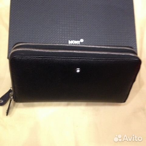 Мужской клатч с двумями молными Mont Blanc 2802 Мужской клатч с двумями молными Mont Blanc 2802