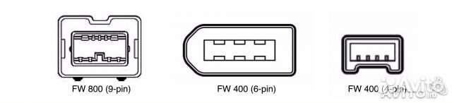 Firewire Переходник адаптер с 800 на Firewire 400 Firewire Переходник адаптер с 800 на Firewire 400