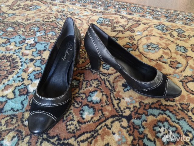 Туфли Berkonty черные кожа/замша р.39 Туфли Berkonty черные кожа/замша р.39