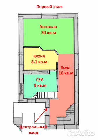 Дом 150 м² на участке 7.5 сот.