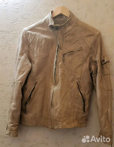Кожаная куртка мужская Jorg Weber новая, р.50