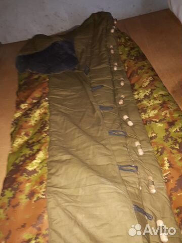 Спальный мешок ватный военный СССР