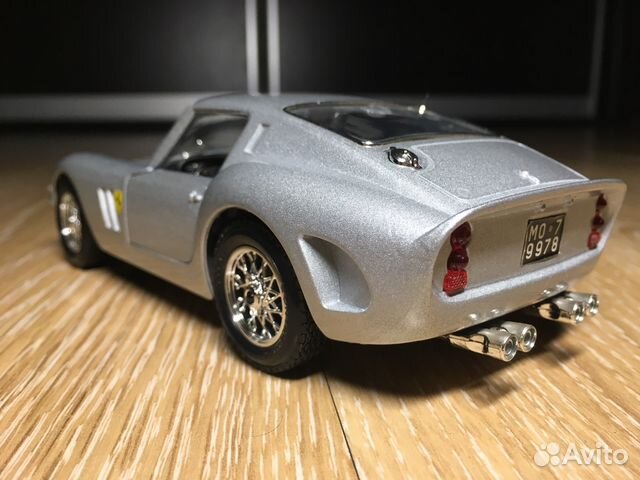 1/24 Ferrari 250 GTO Silver Bburago Made in Italy