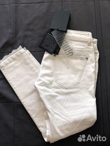 Джинсы с кружевом Carolina Wyser made in italy 29
