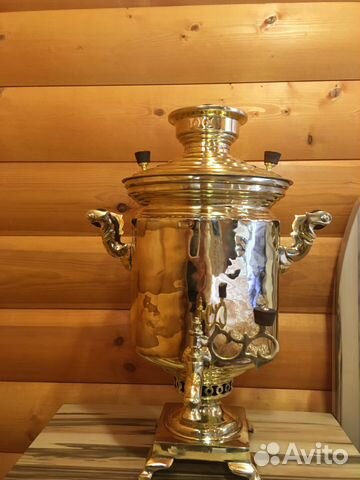 Самовар угольный на дровах 7 л